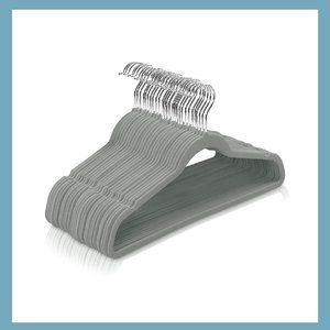Gray Velvet Hangers Adults x10 units